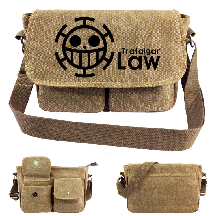 One Piece Canvas Shoulder Bag - Luffy Backpack