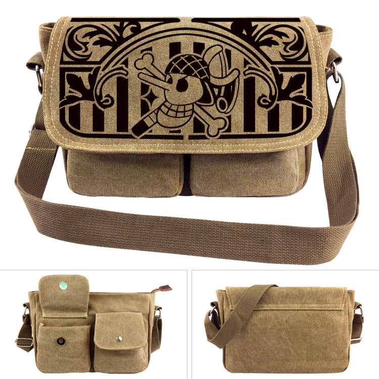 One Piece Canvas Shoulder Bag - Luffy Backpack