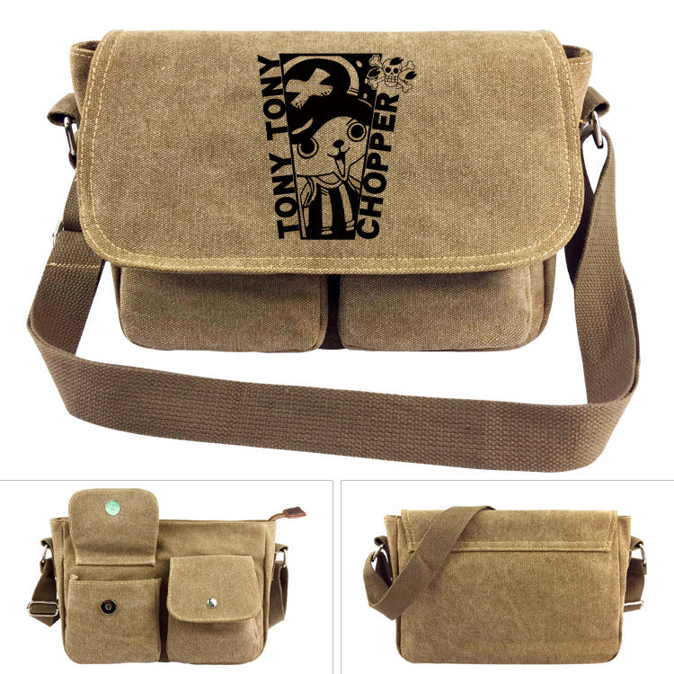 One Piece Canvas Shoulder Bag - Luffy Backpack
