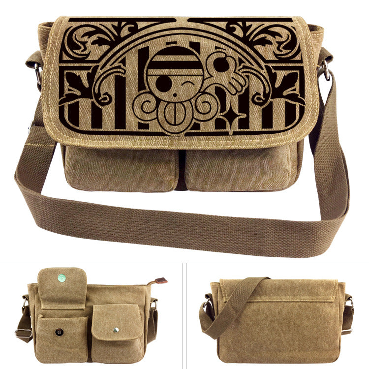 One Piece Canvas Shoulder Bag - Luffy Backpack