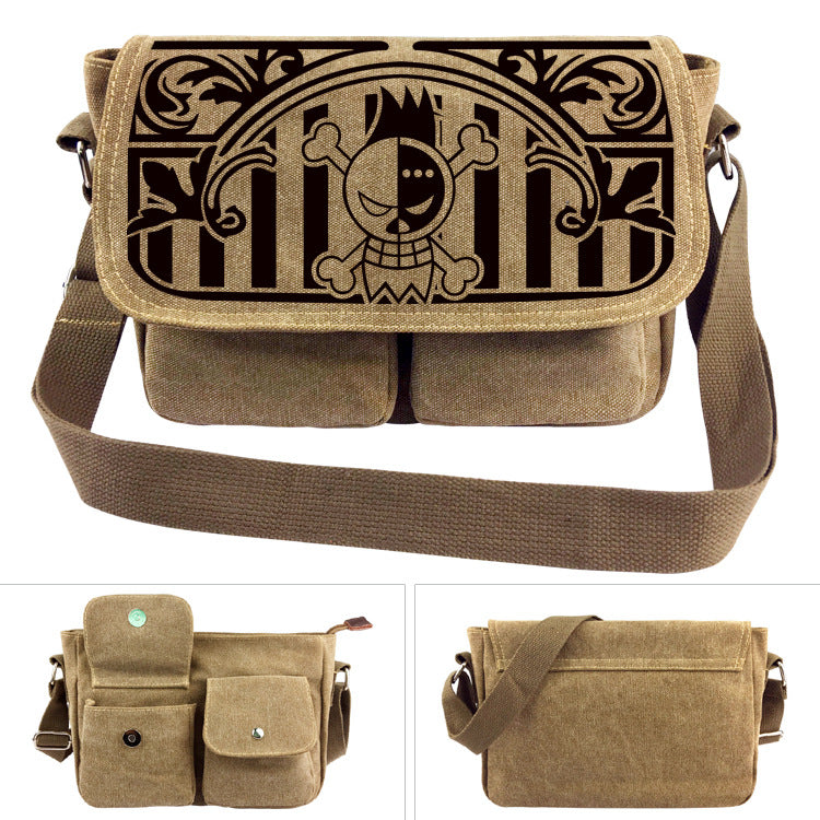 One Piece Canvas Shoulder Bag - Luffy Backpack