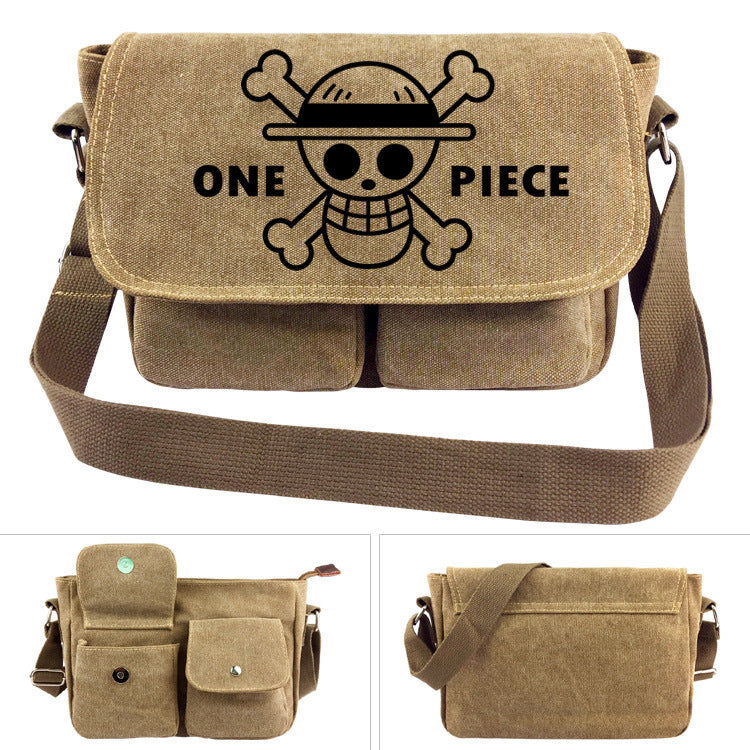 One Piece Canvas Shoulder Bag - Luffy Backpack