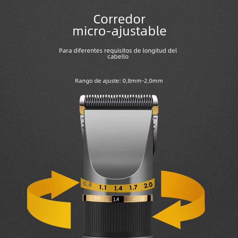 Cortapelos Eléctrico con Cuchilla de Cerámica y Pantalla LCD