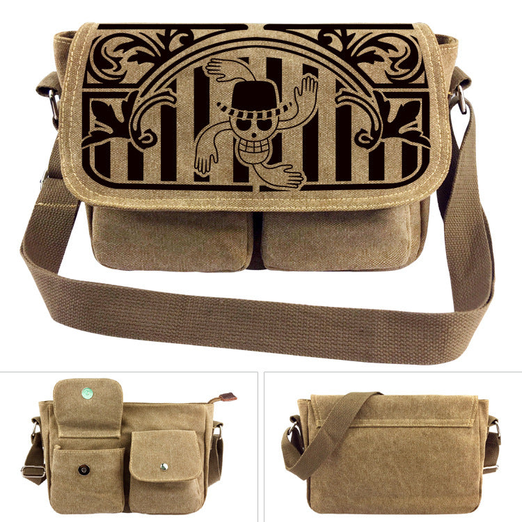 One Piece Canvas Shoulder Bag - Luffy Backpack