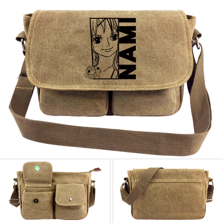 One Piece Canvas Shoulder Bag - Luffy Backpack