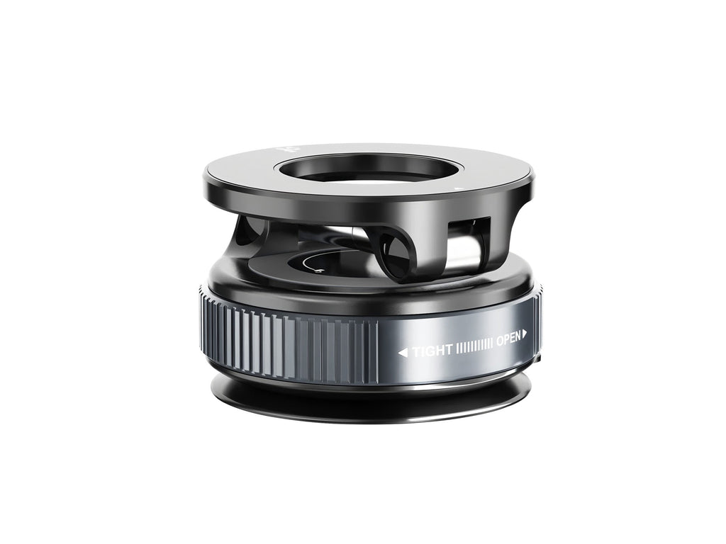 Techancy Suporte Magnetico Carro TI2343 Base Vacio Compatível MagSafe Para Painel Mesa Vidro Angulo Ajustavel Dobrável ABS Iman Preto