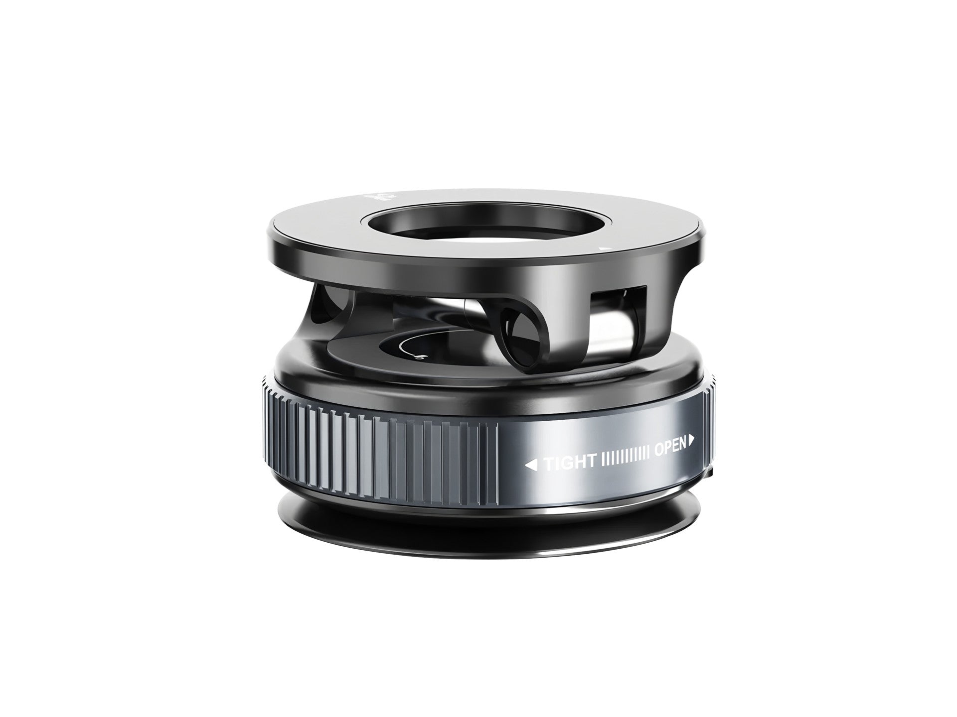 Techancy Suporte Magnetico Carro TI2343 Base Vacio Compatível MagSafe Para Painel Mesa Vidro Angulo Ajustavel Dobrável ABS Iman Preto